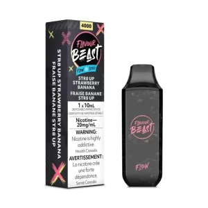 FLAVOUR BEAST STR8 UP STRAWBERRY BANANA ICED FLOW DISPOSABLE