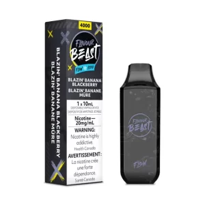 Flavour Beast Flow Disposable - Blazin' Banana Blackberry Iced