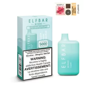 ELF BAR CLEAR (5000 PUFF) DISPOSABLE VAPE