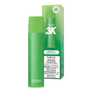 STLTH 3K DISPOSABLE GREEN APPLE ICE